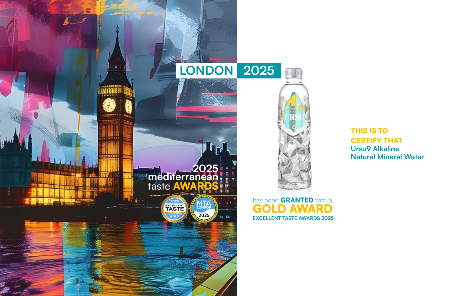 URSU9 Wins Gold at the 2025 World Food & Beverage Awards